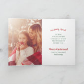 Joyeux Noël Photo Collage Carte de vacances (Intérieur)