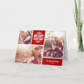 Joyeux Noël Photo Collage Carte de voeux (Devant)