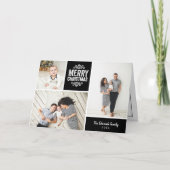 Joyeux Noël Photo Collage Carte de voeux (Devant)