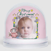 Joyeux Noël photo étoiles rose souris (Avant)