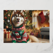 Joyeux Noël Photo Foil Carte de vacances (Recto)