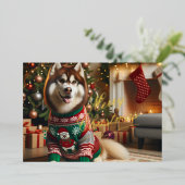 Joyeux Noël Photo Foil Carte de vacances (Debout devant)