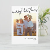 Joyeux Noël Photo Insertion Cartes de Noël (Debout devant)