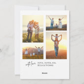 Joyeux Noël Photo Insertion Cartes de Noël (Dos)