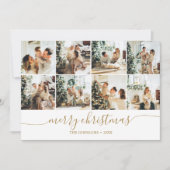 Joyeux Noël Photo moderne Collage Carte de vacance (Devant)