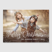 Joyeux Noël PHOTO Vacances Carte magnétique (Devant)