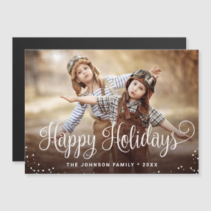 Joyeux Noël PHOTO Vacances Carte magnétique