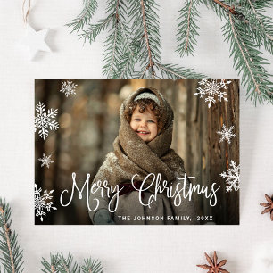 Joyeux Noël PHOTO Vacances Carte magnétique