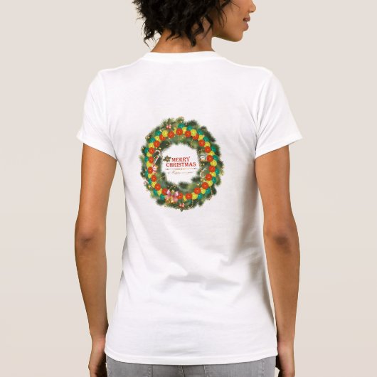 Joyeux Noël Pickleball 1 T-shirt (Dos)