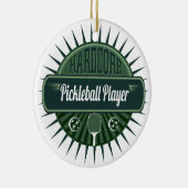 Joyeux Noël Pickleball Player Arbre Ornement (Droite)
