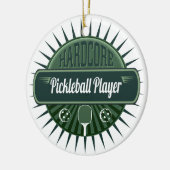 Joyeux Noël Pickleball Player Arbre Ornement (Gauche)