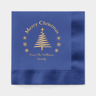 joyeux noël pin sylvestre or bleu