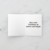 Joyeux Noël Plié Carte de vacances (Intérieur)