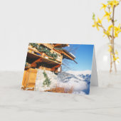 joyeux Noël Plié Carte de voeux (Fleur jaune)