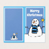 Joyeux Noël Plié Tags cadeaux (Outside Unfolded)