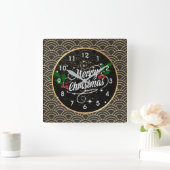 Joyeux Noël, populaire horloge murale acrylique (Maison)
