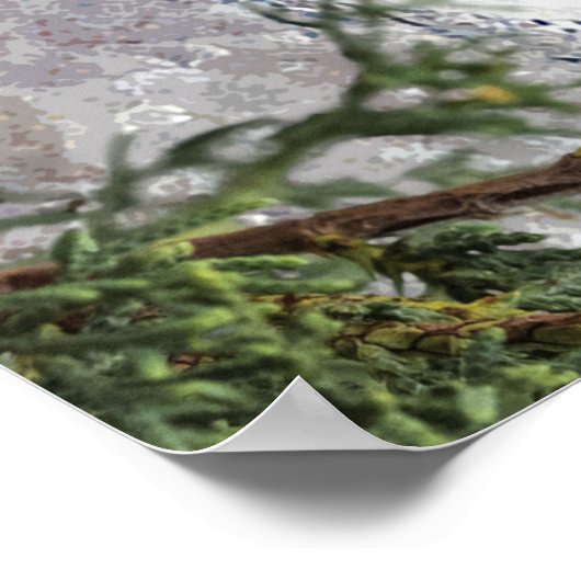 Joyeux Noël. Poster Claude Monet (Coin)