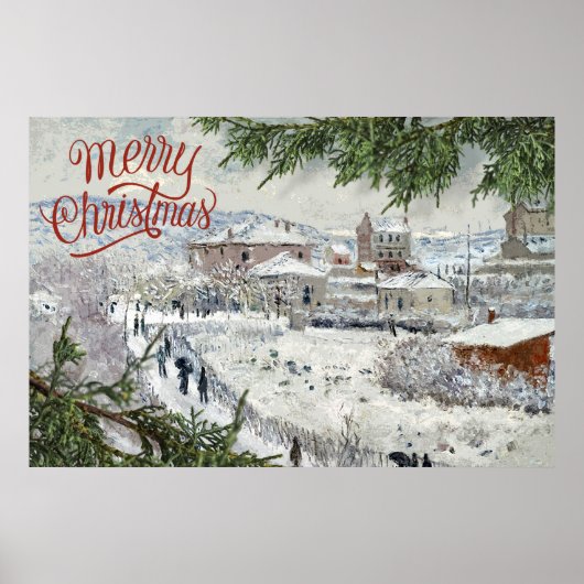 Joyeux Noël. Poster Claude Monet (Devant)