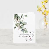 Joyeux Noël pour la femme de la carte de mari (Fleur jaune)