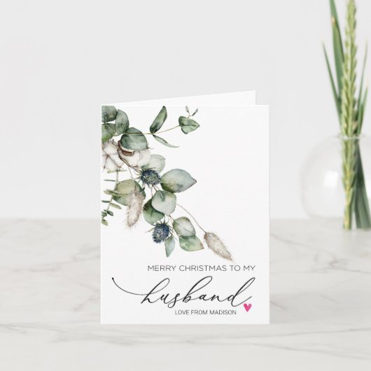Joyeux Noël pour le mari de la carte femme (Devant)