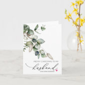 Joyeux Noël pour le mari de la carte femme (Fleur jaune)