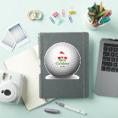 Joyeux Noël pour les golfeurs de Père Noël Sticker (Couverture iPad)