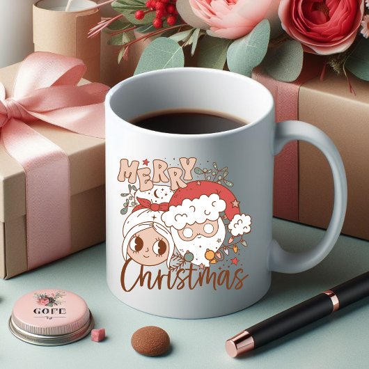 Joyeux Noël pour tous Boire du café Mug