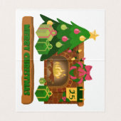 Joyeux Noël près de la cheminée bonfire xmas arbre (Inside Unfolded)