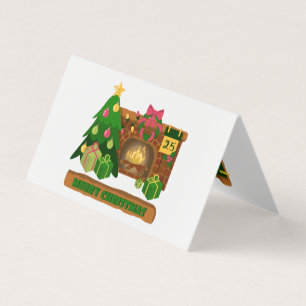 Joyeux Noël près de la cheminée bonfire xmas arbre