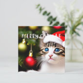 Joyeux Noël Purrffect Carte de Noël (Debout devant)