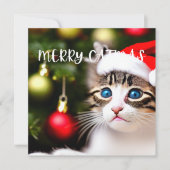 Joyeux Noël Purrffect Carte de Noël (Devant)