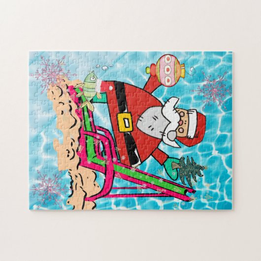 Joyeux Noël Puzzle Joyeux Noël Père Noël Jouets (Horizontal)