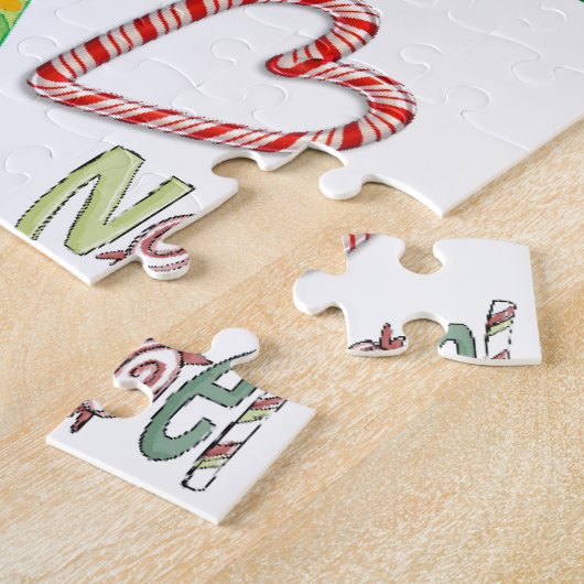 Joyeux Noël Puzzle Noel Elf (Côté)
