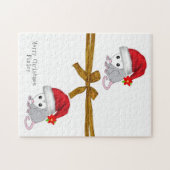 Joyeux Noël Puzzle Noël Opossum (Horizontal)