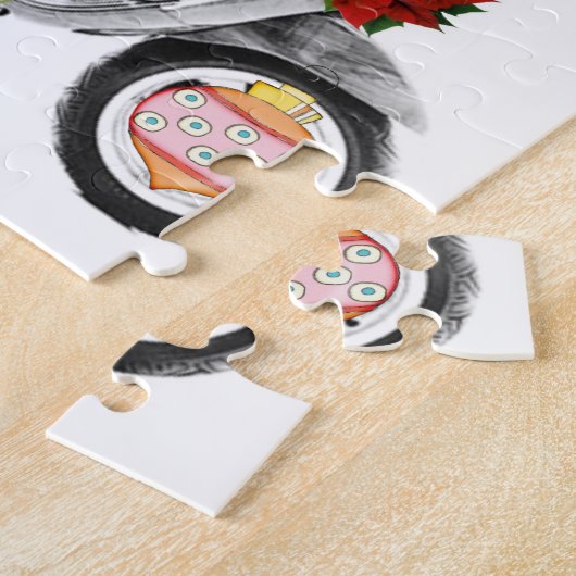 Joyeux Noël Puzzle Noël Retro (Côté)