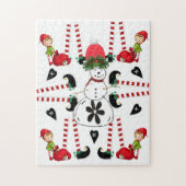 Joyeux Noël Puzzle Noël Snowman Elf (Vertical)