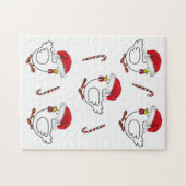 Joyeux Noël Puzzle Poulets de Noël (Horizontal)