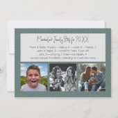 Joyeux Noël quatre Carte photo (Dos)