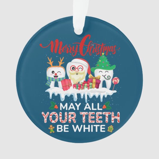 Joyeux Noël Que toutes vos dents soient blanches (devant)