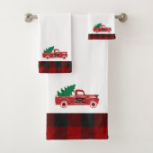 Joyeux Noël ramassage et arbre Serviette de bain e (En situation)