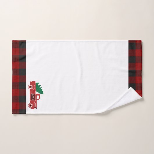 Joyeux Noël ramassage et arbre Serviette de bain e (Serviette à main)