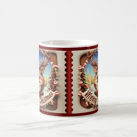 Joyeux Noël Reindeer Mug (Centre)