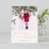 Joyeux Noël Religieux Foil Carte de vacances (Debout devant)