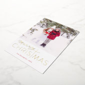 Joyeux Noël Religieux Foil Carte de vacances (Rotation)