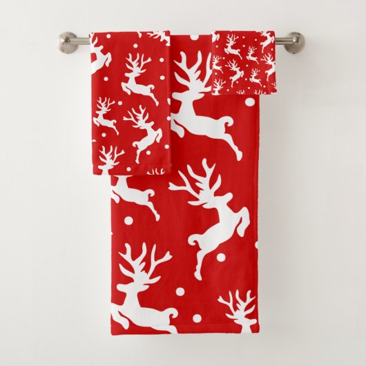 Joyeux Noël Renne Rouge Plaid (En situation)