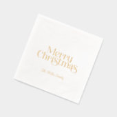 Joyeux Noël Retro Typographie Foil (Gauche)