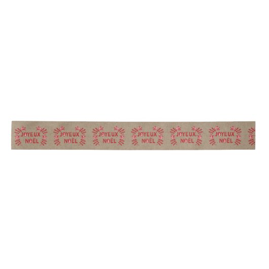 Joyeux Noel Ribbon Lint (Voorkant)