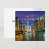 Joyeux Noël, rivière Chicago, MODÈLE (Devant / Derrière)