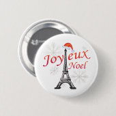 Joyeux Noel Ronde Button 5,7 Cm (Voorkant /achterkant)