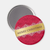 Joyeux Noël rouge - Aimant (Recto/Verso)